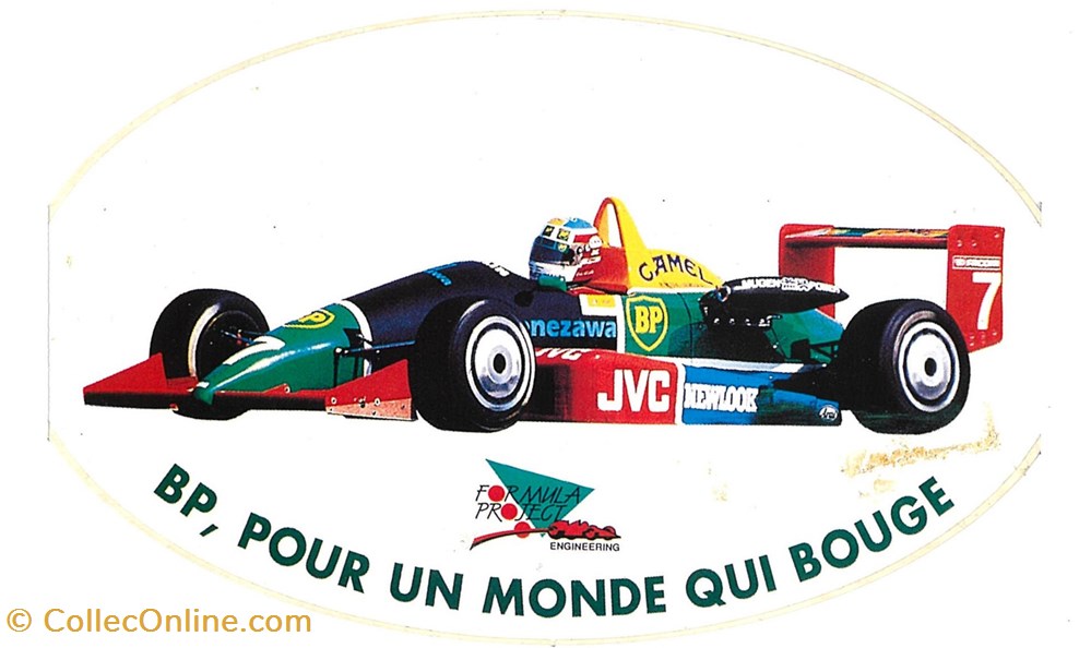 Autocollant\Pétrolier\B.P. objets publicitaires autocollant petrolier b p