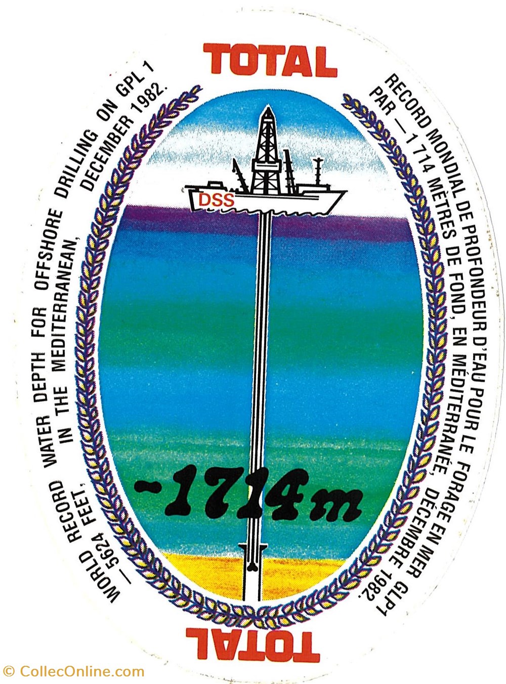 Autocollant\Pétrolier\Total objets publicitaires autocollant petrolier total