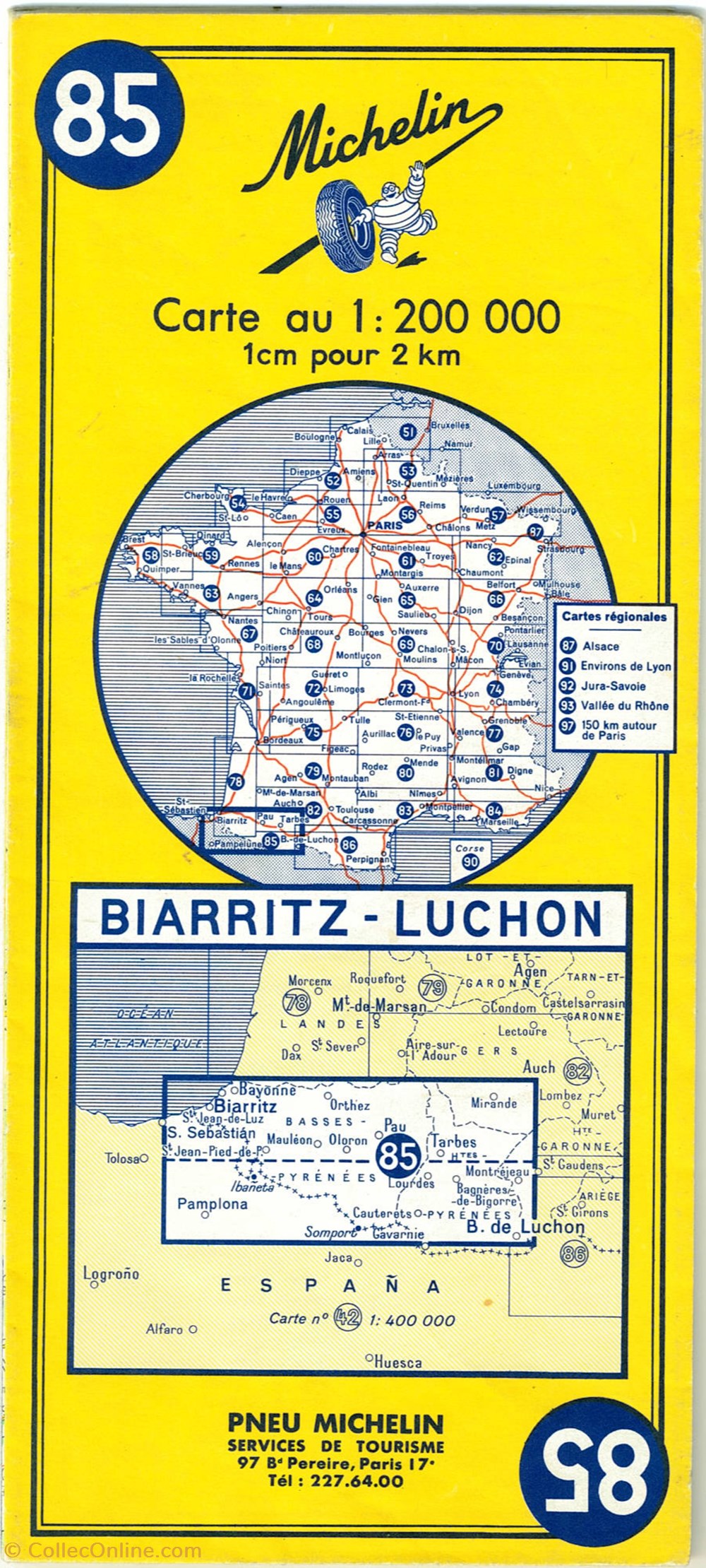 Documents-cartes routières-Michelin - Alte Dokumente - Landkarten