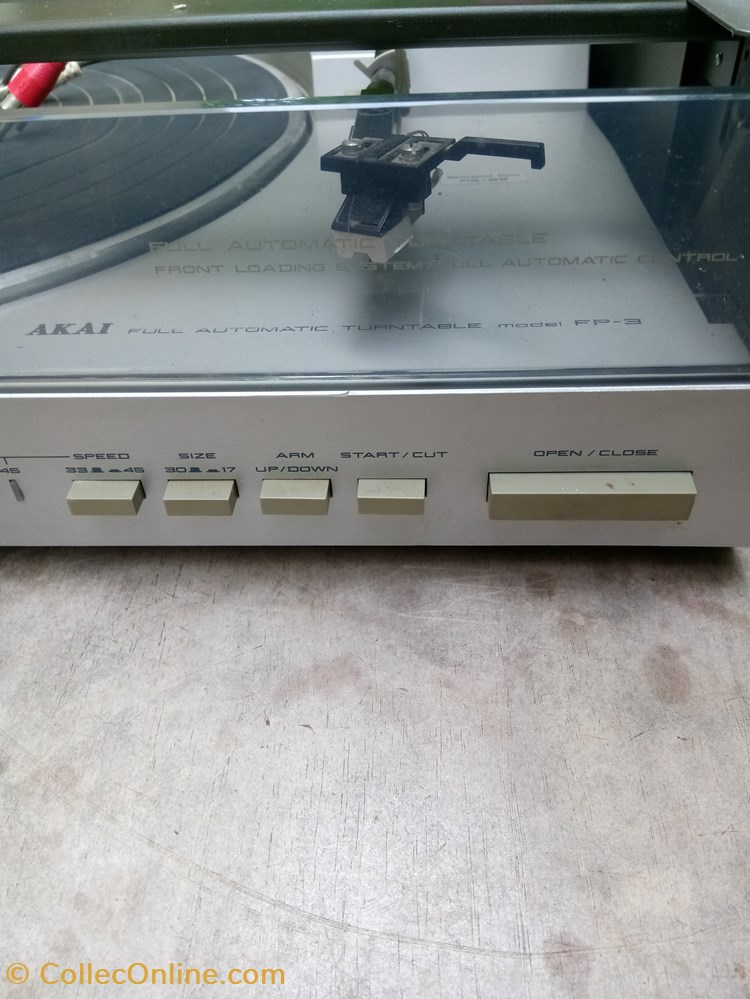 Platine tourne disque Akai FP3 2 electro vintage electrophones platine tourne disque akai fp3