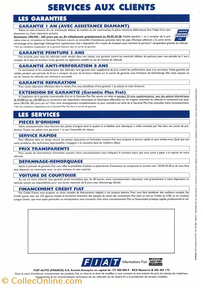 diver documents plaquettes commerciales constructeur fiat