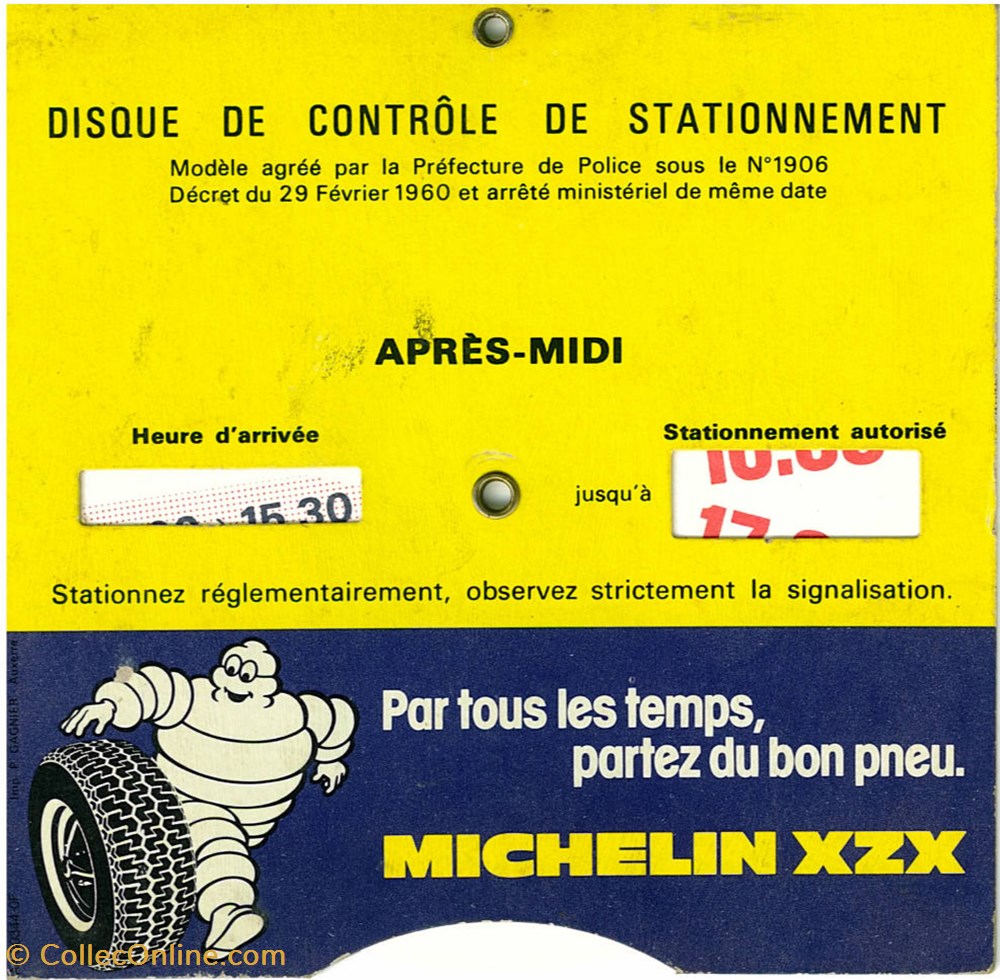 diver disque de stationnement michelin xzx