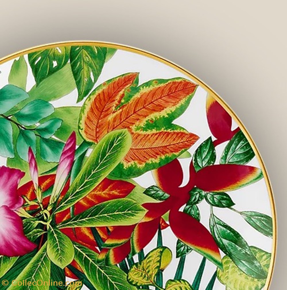 Hermès Passifolia Assiette À Dessert "Rose Du Désert", collection 2023 2 tableware plates dishes hermes passifolia assiette a dessert rose du desert collection 2023