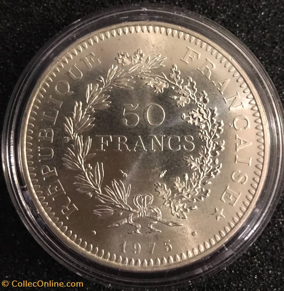 50 Frs Hercule 1975 monnaies france a modernes 50 frs hercule 1975