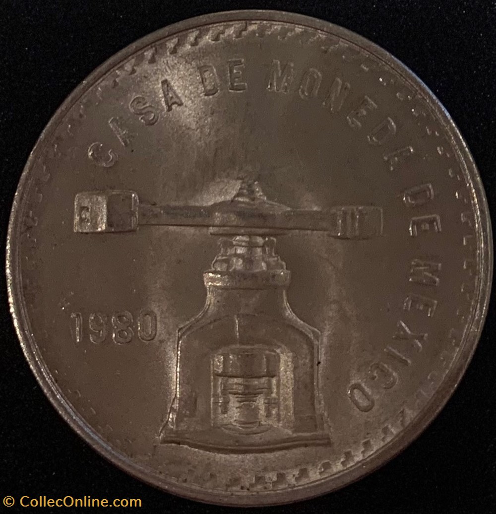 monnaies monde mexique onza troy mexico 1980