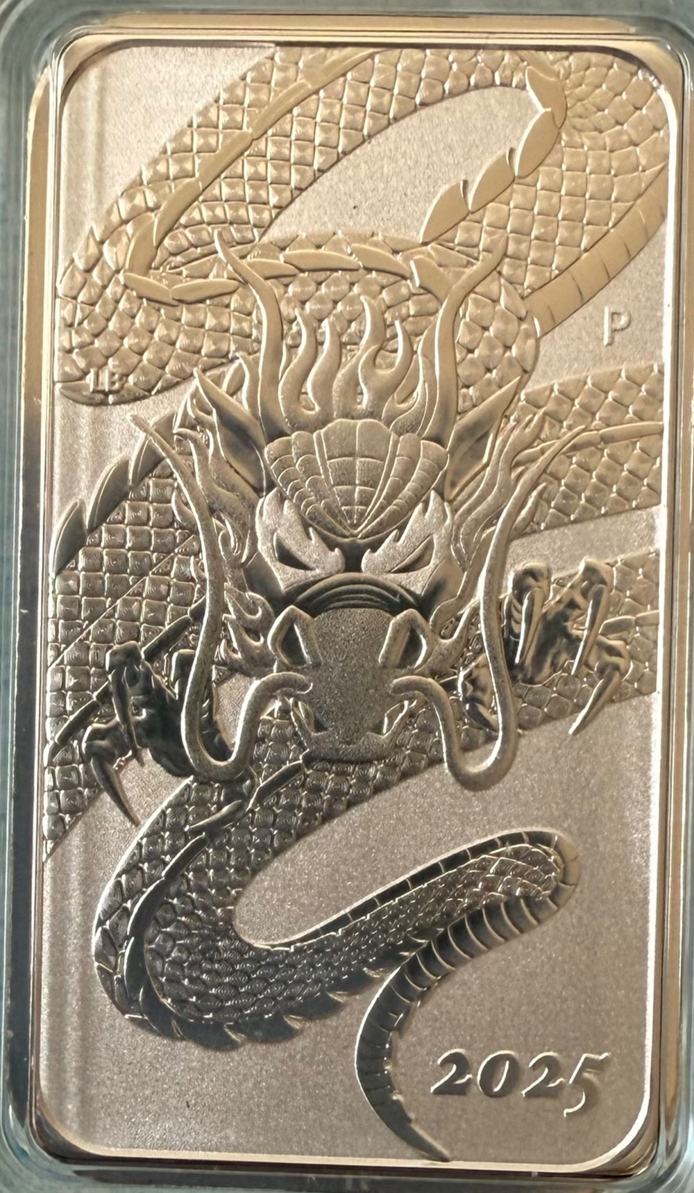 monnaies lingots bullion lingot argent dragon 2025