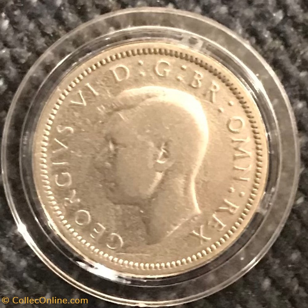 6 pence (1/2 Shilling) George VI 1939 monnaies monde royaume uni 6 pence 1 2 shilling george vi 1939