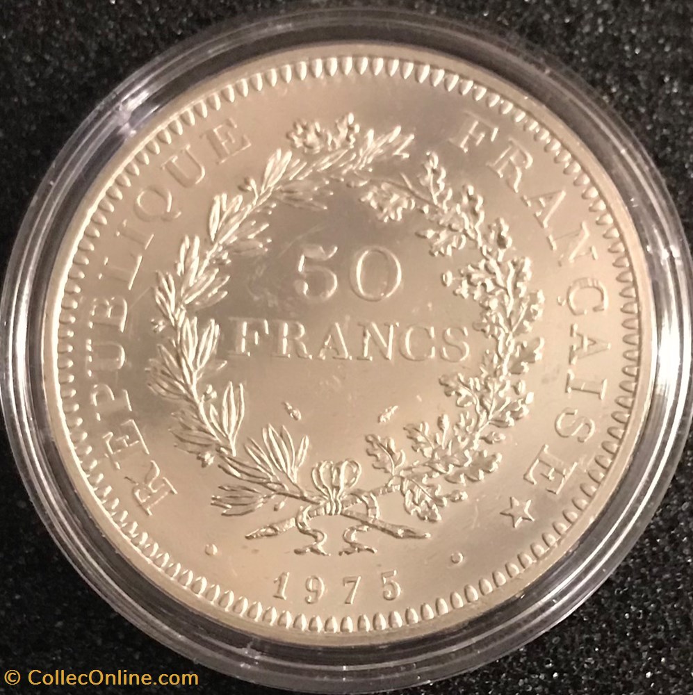 monnaies france a modernes 50 frs hercule 1975