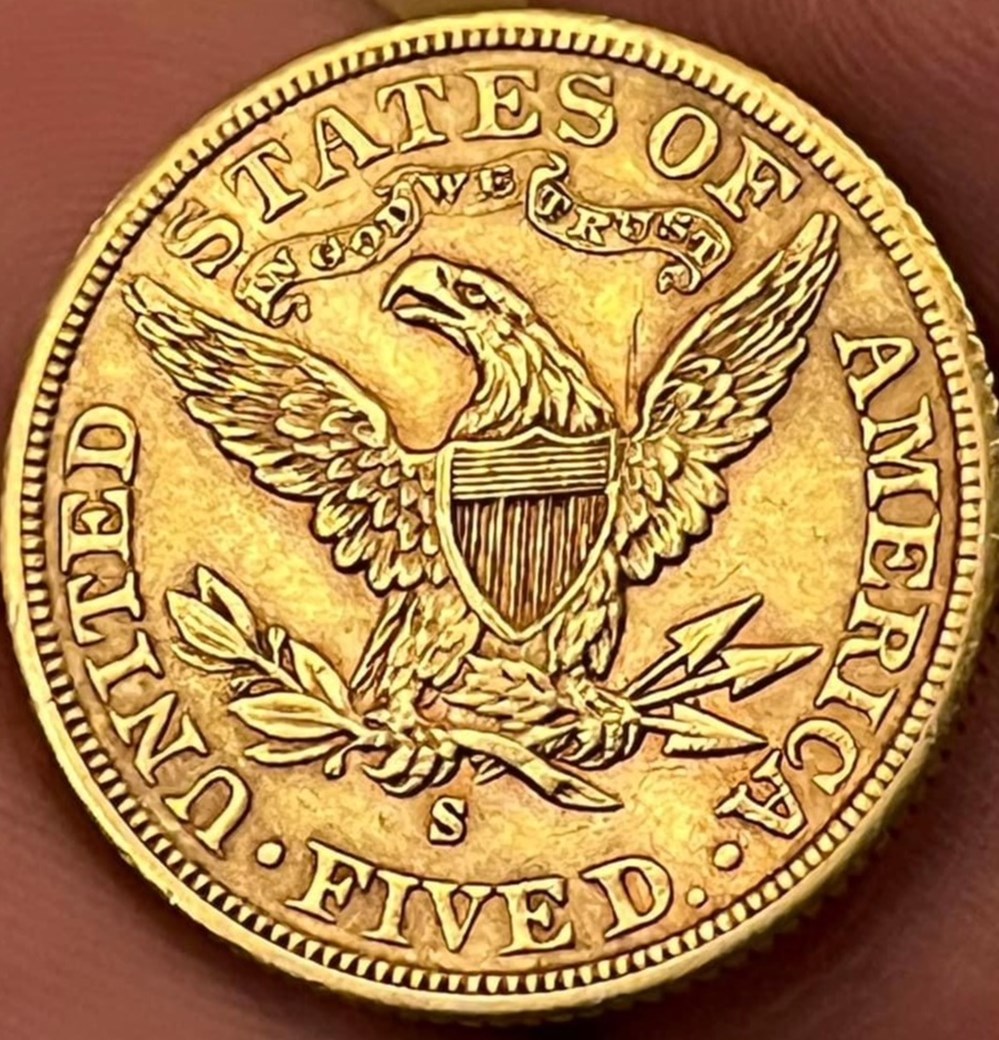 monnaies monde etats unis usa 5 dollars or liberty 1902 s