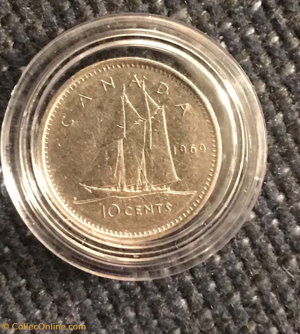 10 cents 1969 Canada monnaies monde 10 cents 1969 canada