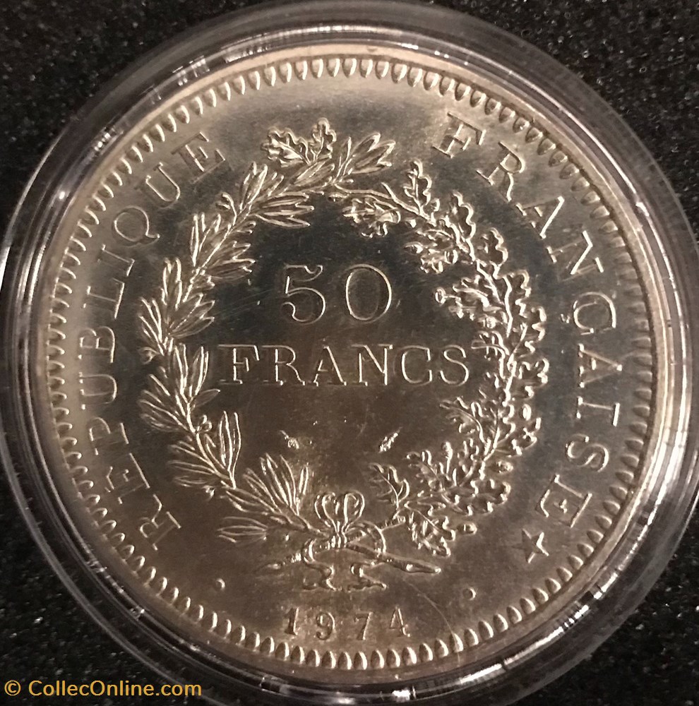 50 Frs Hercule 1974 monnaies france a modernes 50 frs hercule 1974