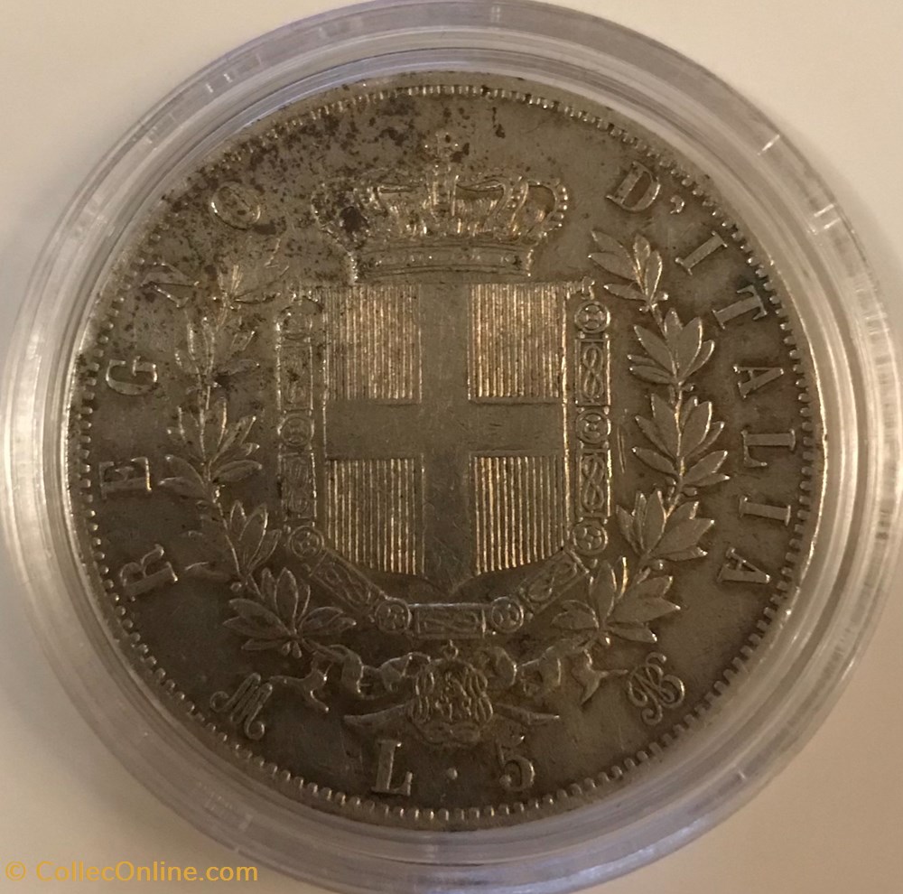 5 LIRE VITTORIO EMANUELLE II 1869M monnaies monde italie 5 lire vittorio emanuelle ii 1869m