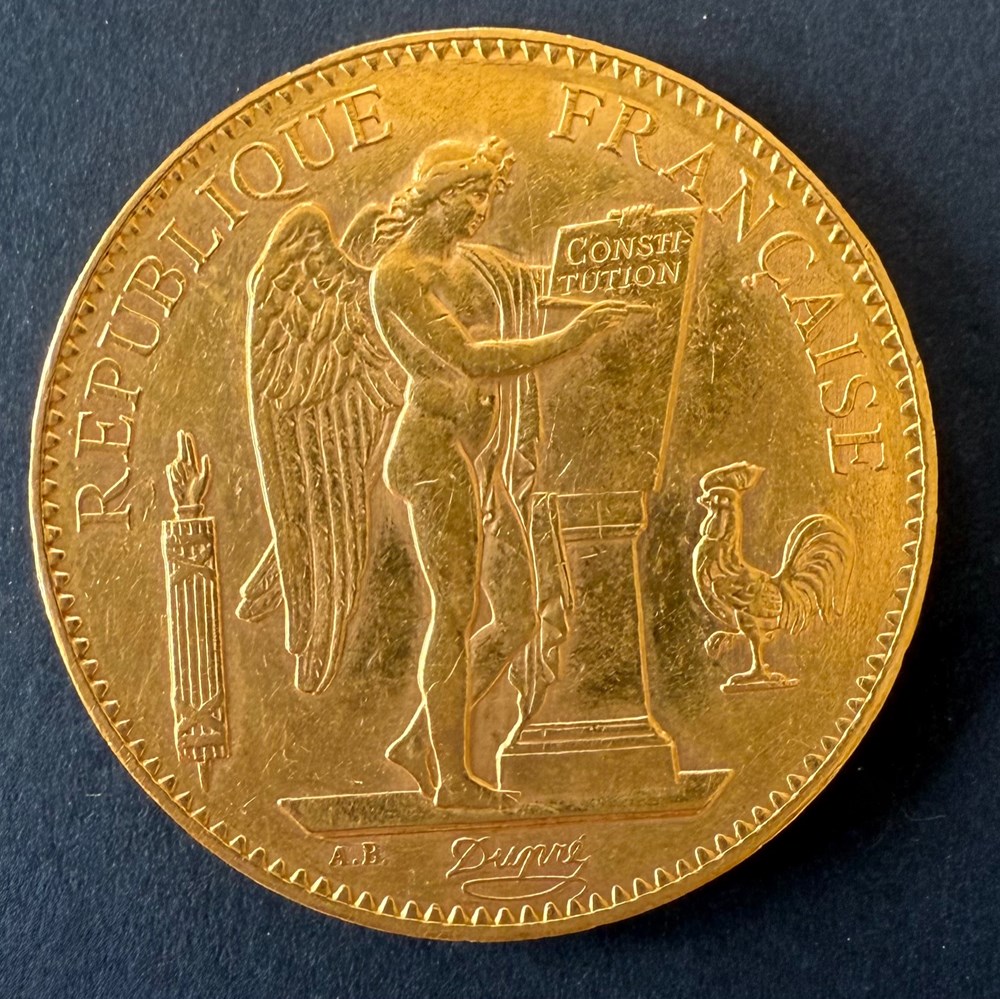 100 Frs OR 1909A monnaies monde france 100 frs or 1909a