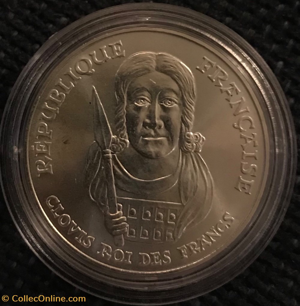 monnaies france modernes 100 frs 1996 clovis roi des francs