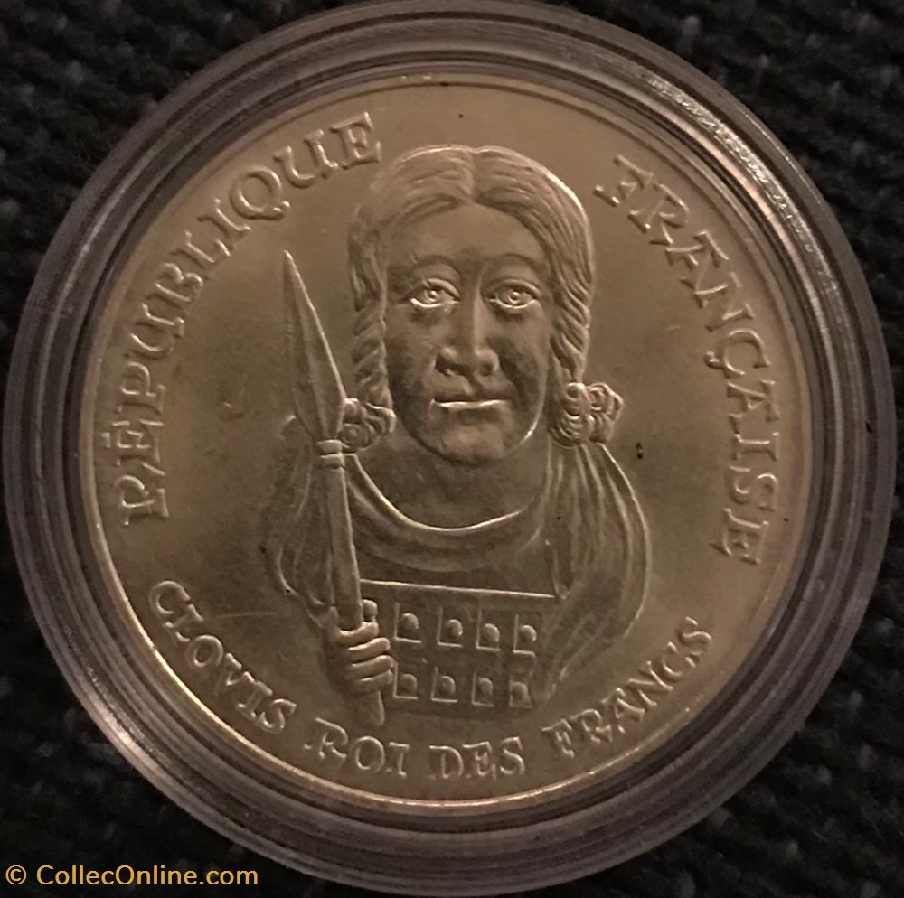monnaies france modernes 100 frs 1996 clovis roi des francs