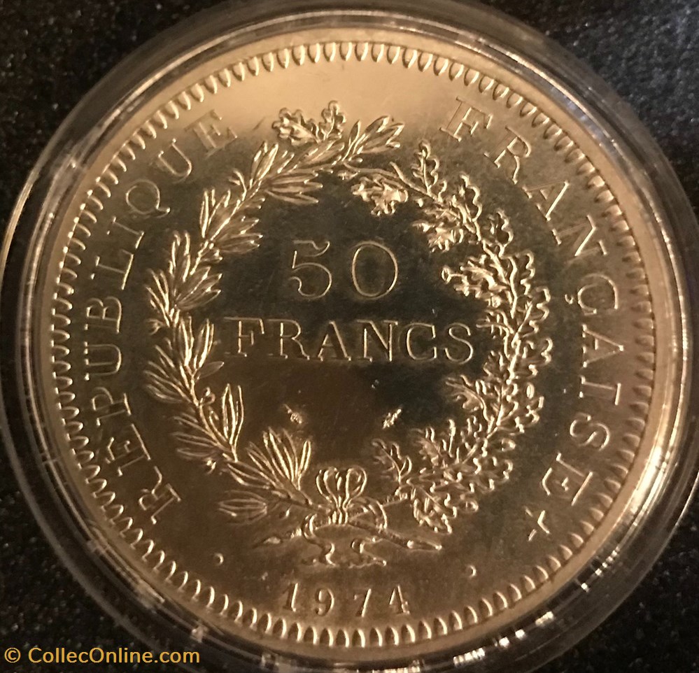 50 Frs Hercule 1974 monnaies france a modernes 50 frs hercule 1974