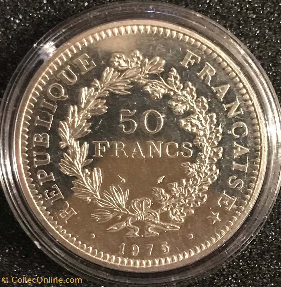 50 Frs Hercule 1975 monnaies france a modernes 50 frs hercule 1975