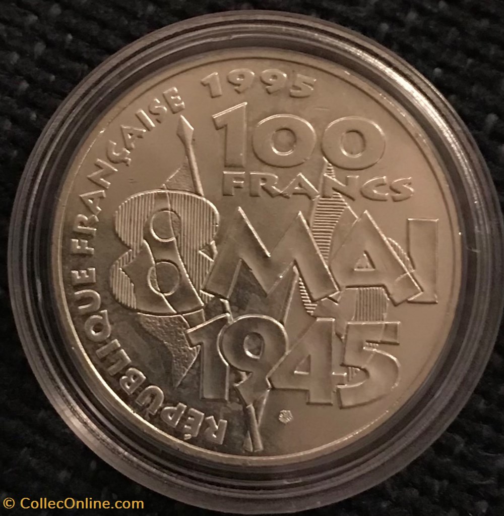 monnaies france modernes 100 frs 1995 8 mai 1945