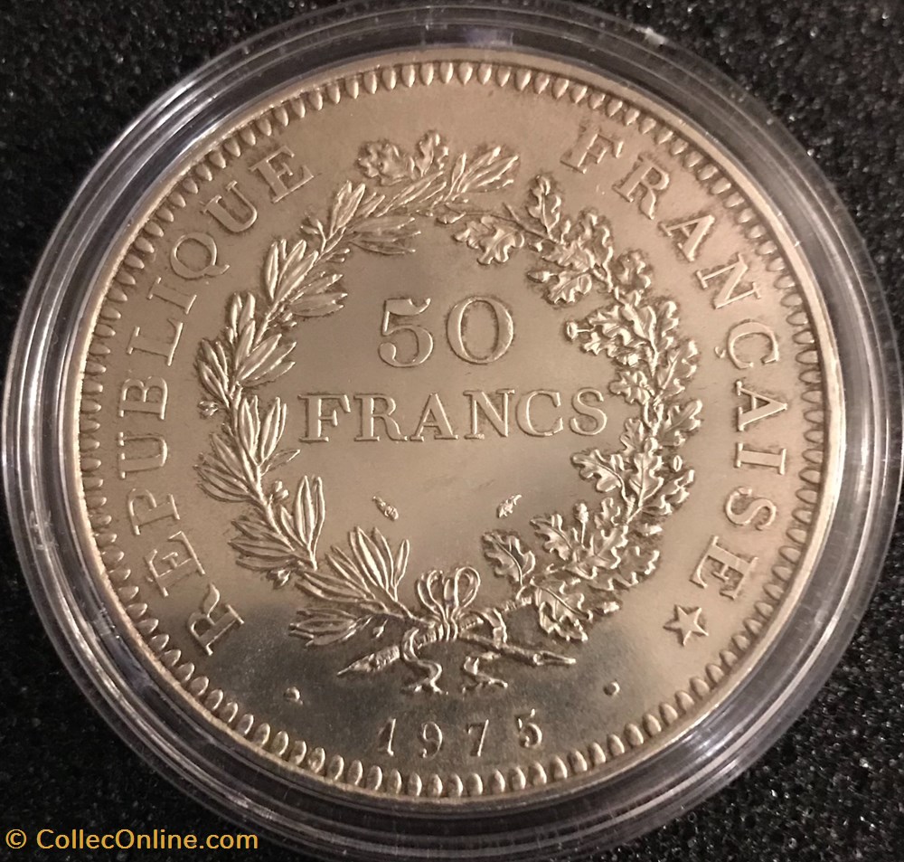 50 Frs Hercule 1975 monnaies france a modernes 50 frs hercule 1975