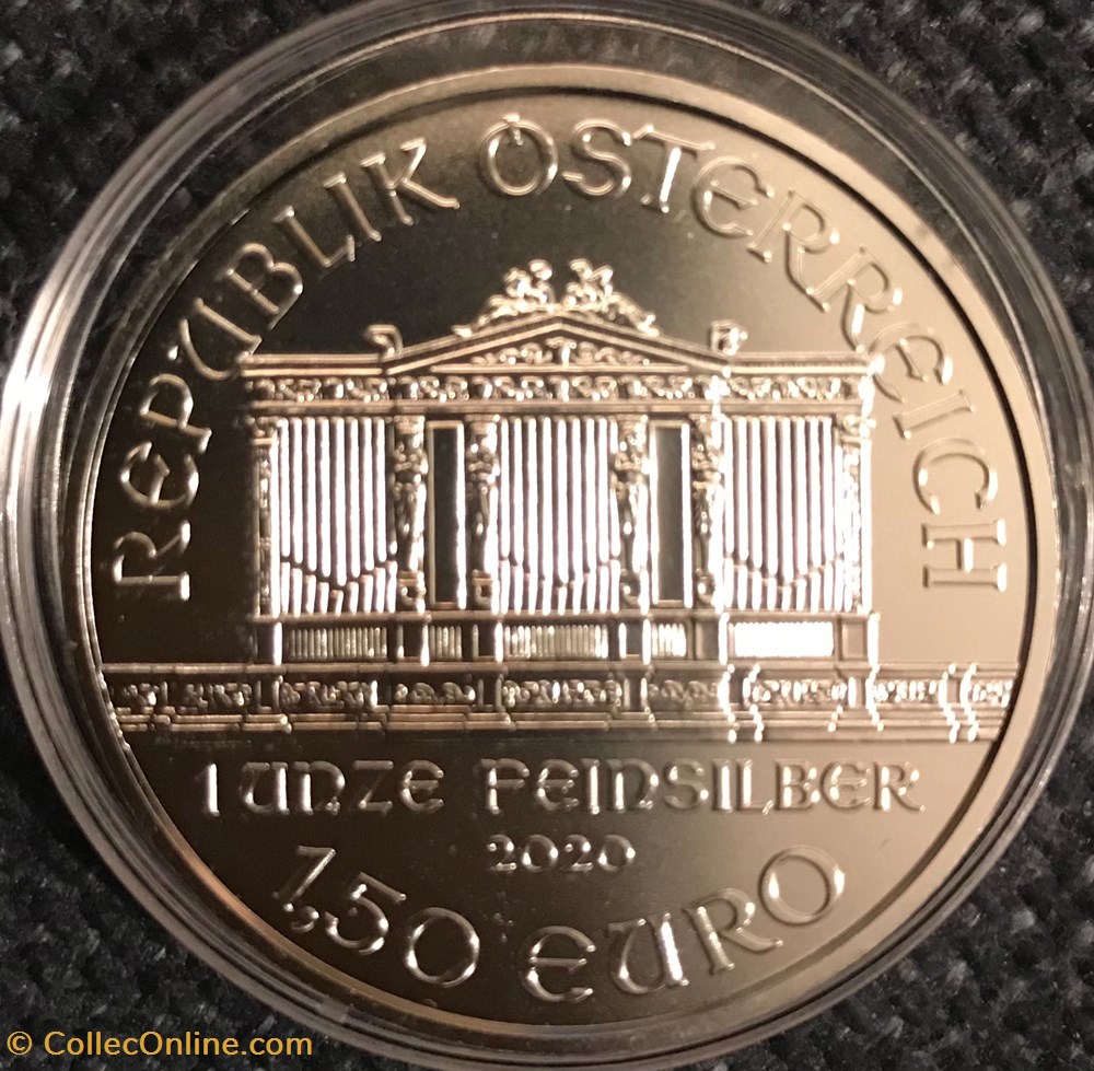 monnaies monde autriche philarmoniker 2020