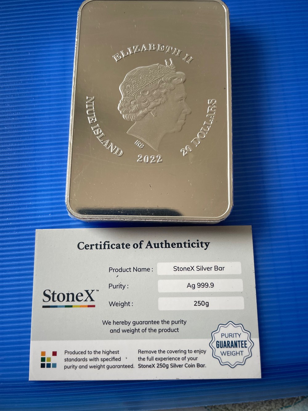 monnaies lingots bullion d argent lingot 250g 2022