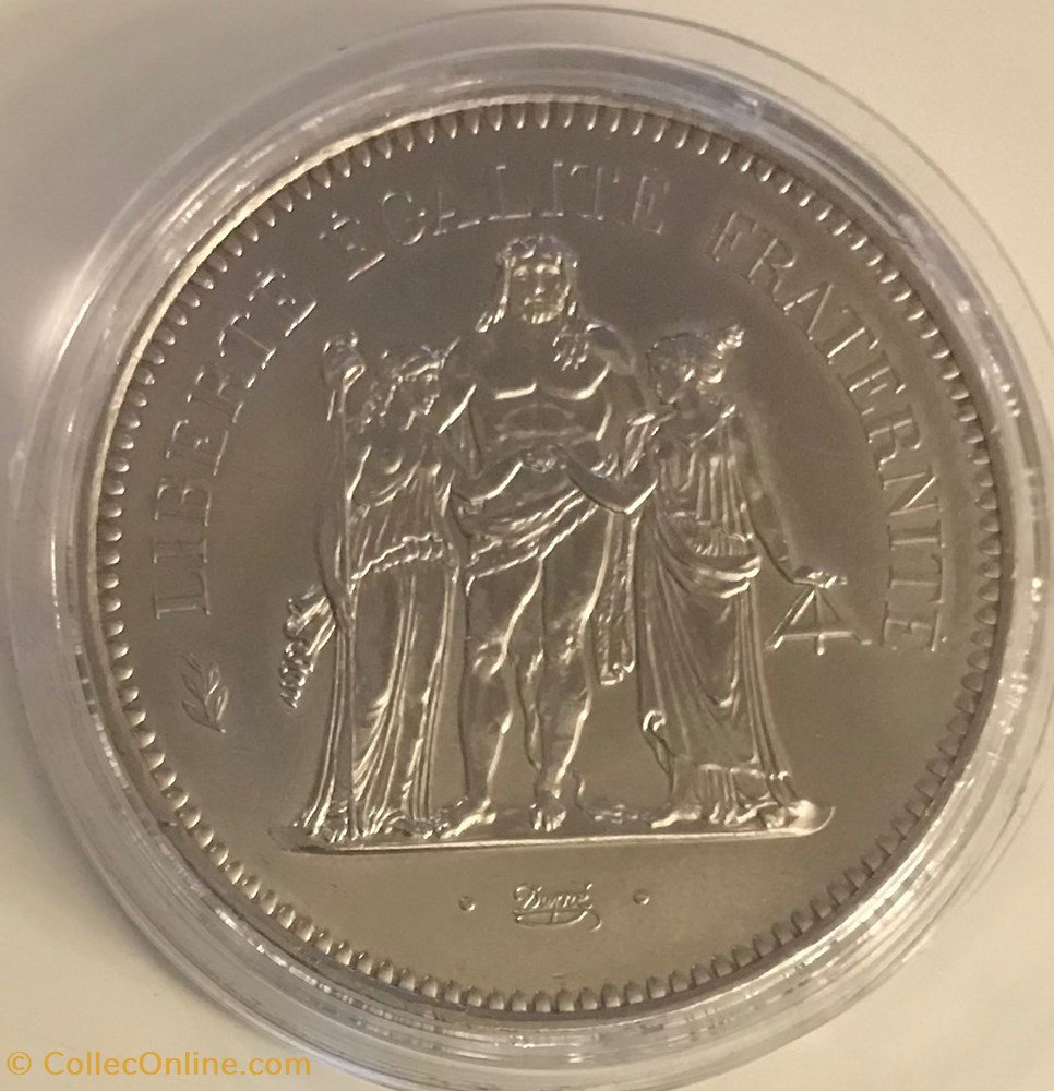 monnaies france a modernes 50 frs hercule 1974