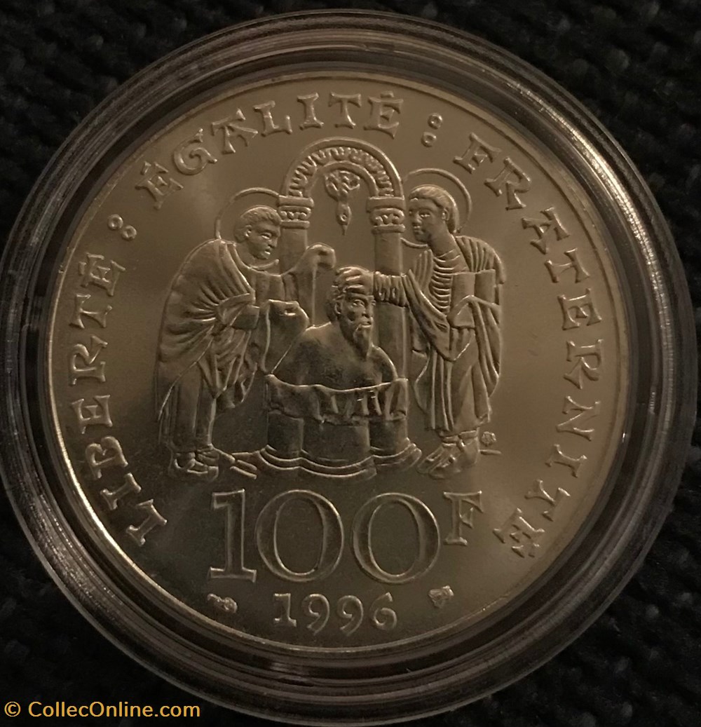 monnaies france modernes 100 frs 1996 clovis roi des francs