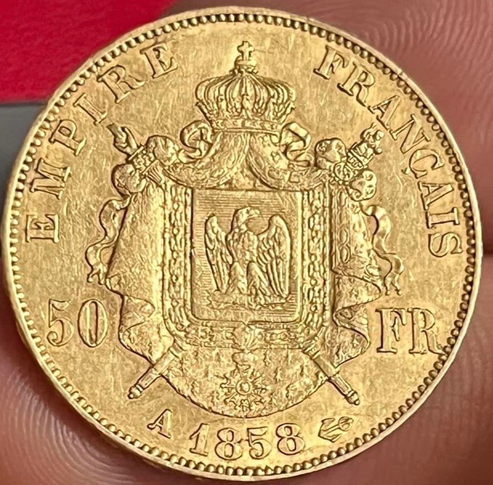 50 Frs OR 1858A monnaies monde france 50 frs or 1858a