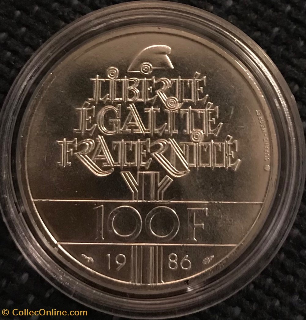 100 Frs 1986 Liberté monnaies france a modernes 100 frs 1986 liberte