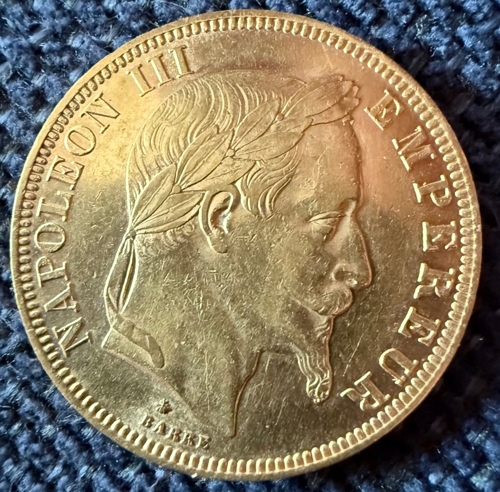monnaies monde france 50 frs or 1866a