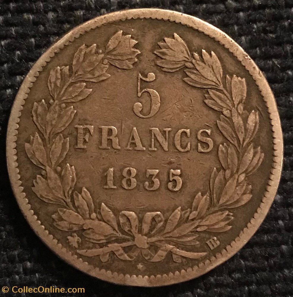 LOUIS PHILIPPE Ier 1835BB monnaies france a modernes louis philippe ier 1835bb