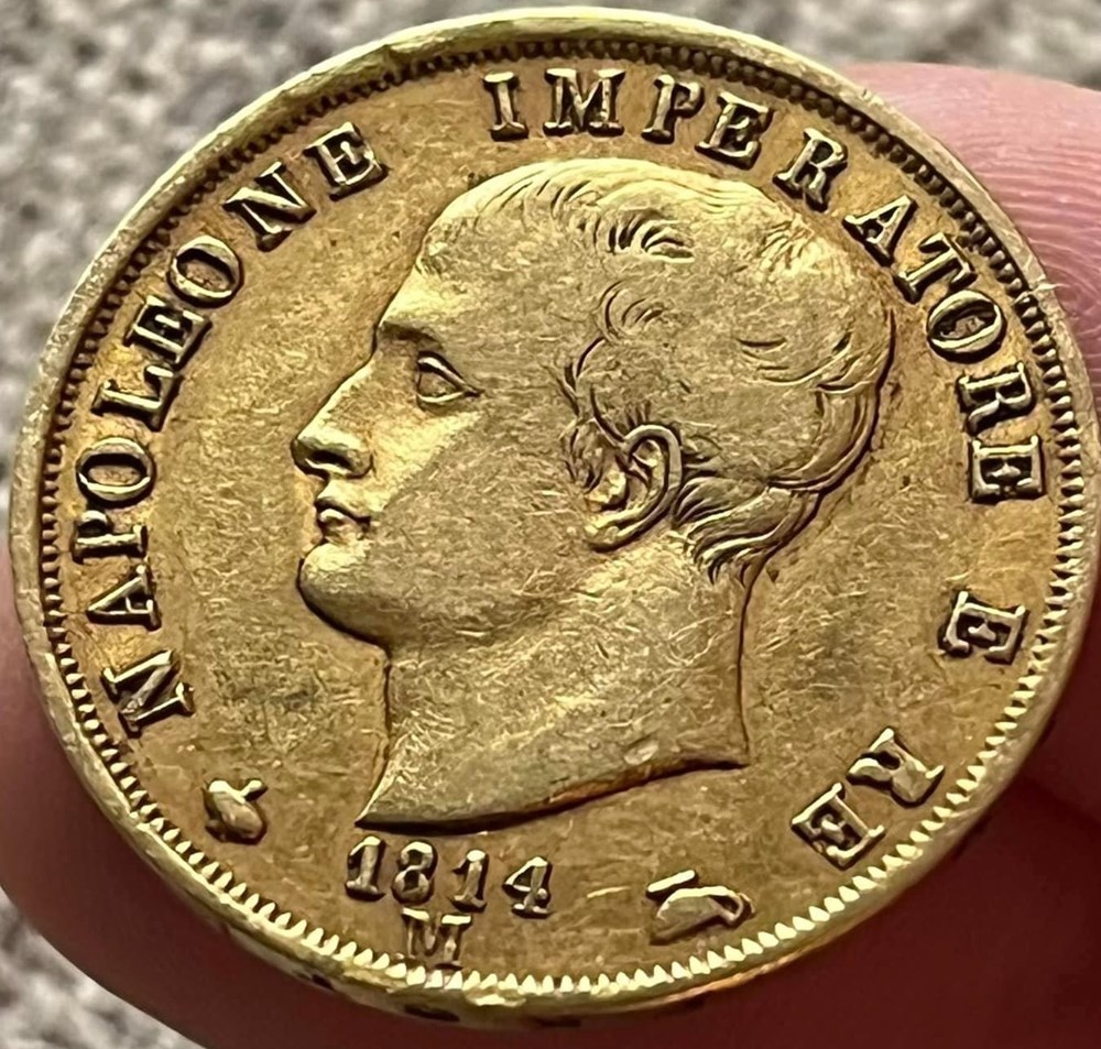 40 Lires 1814M monnaies monde italie 40 lires 1814m