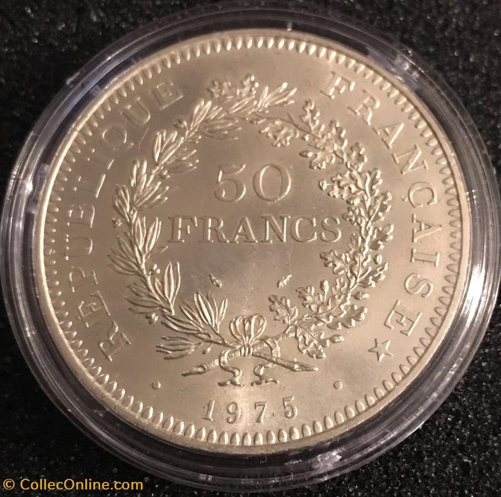 50 Frs Hercule 1975 monnaies france a modernes 50 frs hercule 1975