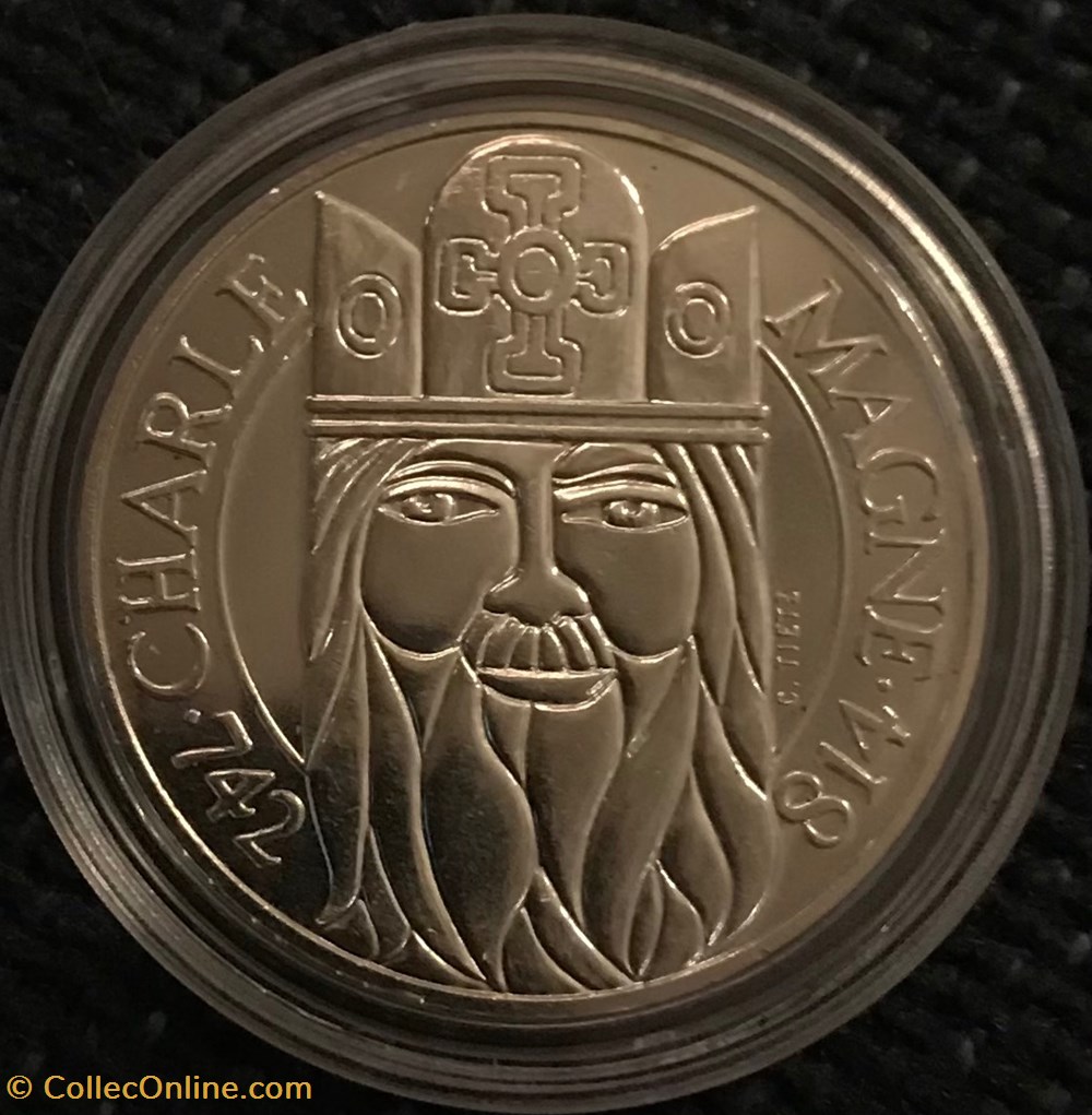 100 Frs 1990 Charlemagne monnaies france modernes 100 frs 1990 charlemagne