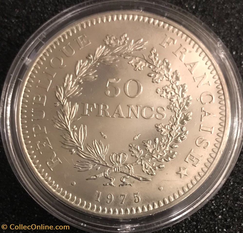 50 Frs Hercule 1975 monnaies france a modernes 50 frs hercule 1975