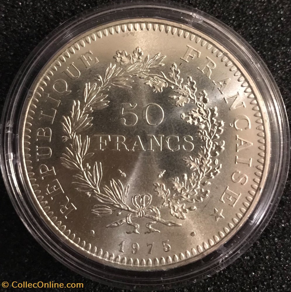 50 Frs Hercule 1975 monnaies france a modernes 50 frs hercule 1975