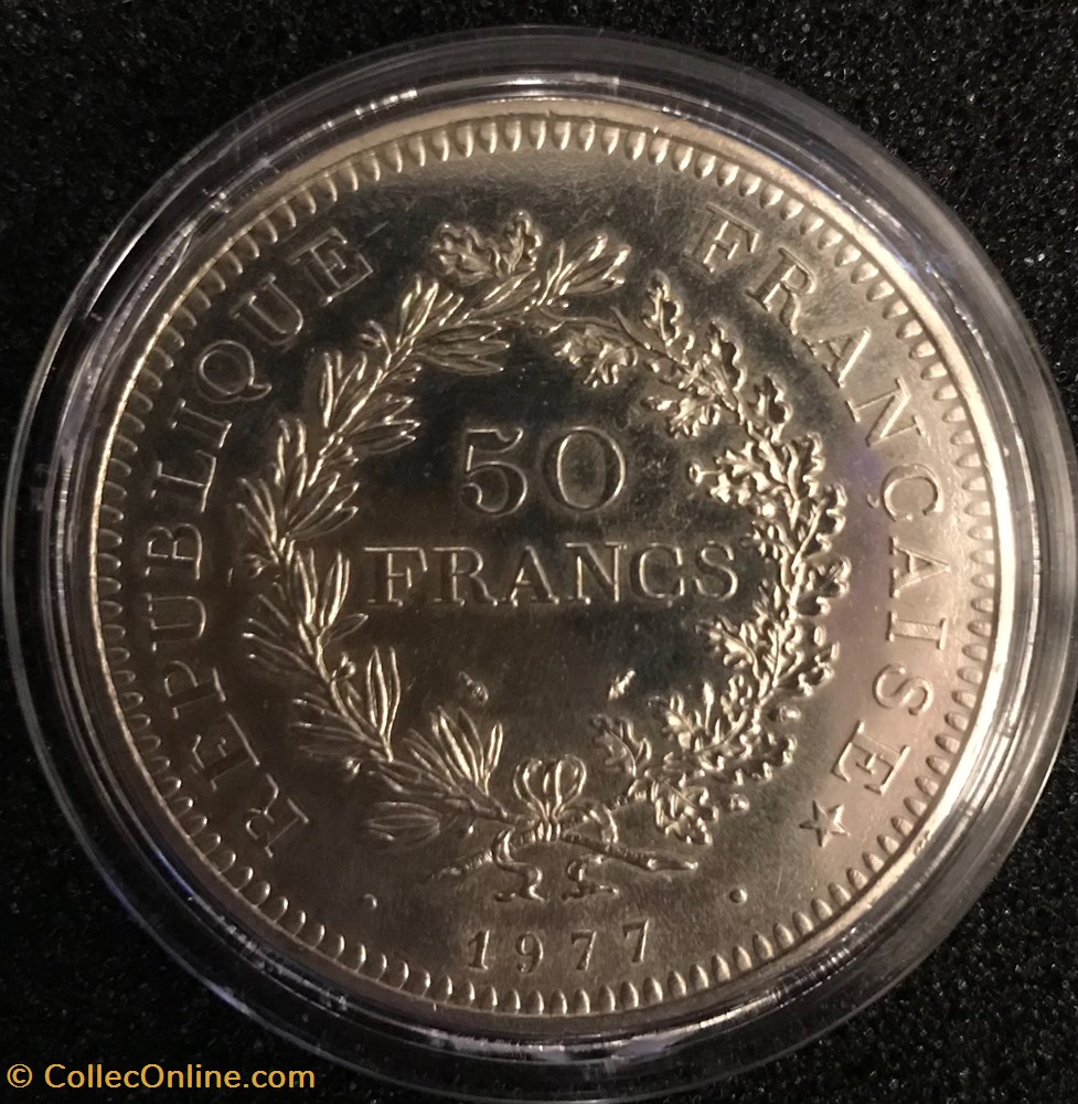 50 Frs Hercule 1977 monnaies france a modernes 50 frs hercule 1977