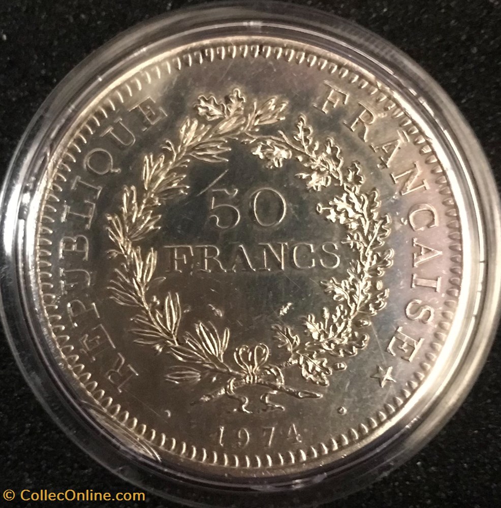 50 Frs Hercule 1974 monnaies france a modernes 50 frs hercule 1974