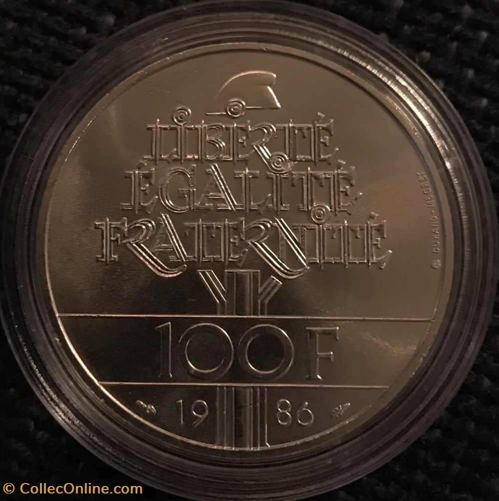 100 Frs 1986 Liberté monnaies france a modernes 100 frs 1986 liberte