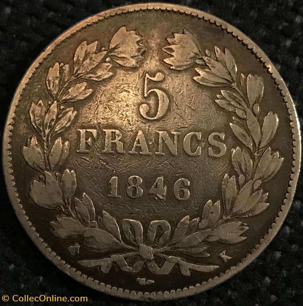 LOUIS PHILIPPE Ier 1846K monnaies france a modernes louis philippe ier 1846k