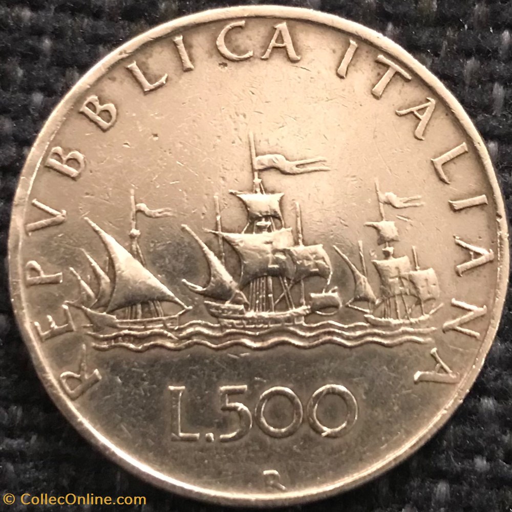 monnaies monde italie 500 lires 1959 r