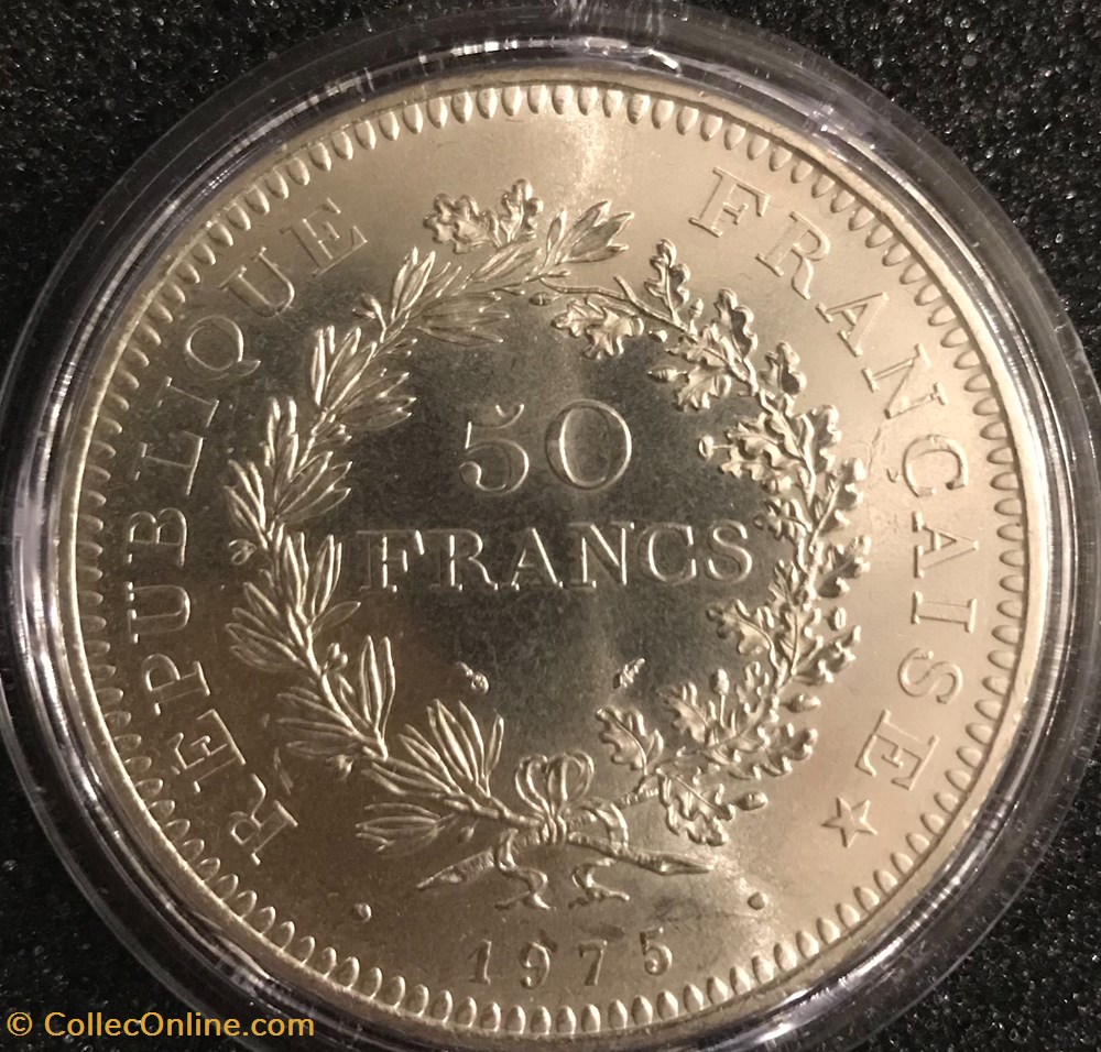 50 Frs Hercule 1975 monnaies france a modernes 50 frs hercule 1975