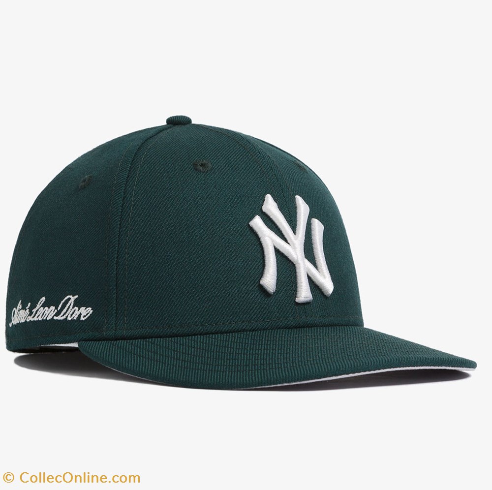 New Era x Aimé Leon Dore new York Yankees dark green fitted 59fifty clothes and accessories hats new era x aime leon dore new york yankees dark green fitted 59fifty