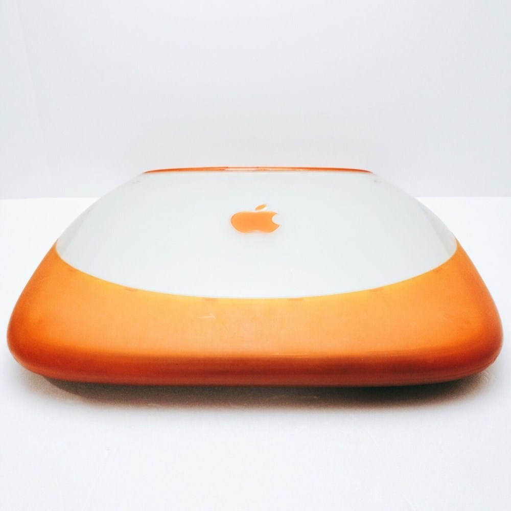 IBook G3 Clamshell SE Tangerine - Ecran felé informatique ordinateurs ordinateur portable ibook g3 clamshell se tangerine ecran fele