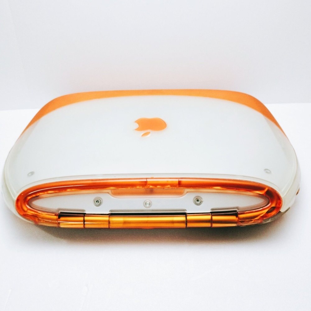 IBook G3 Clamshell SE Tangerine - Ecran felé informatique ordinateurs ordinateur portable ibook g3 clamshell se tangerine ecran fele