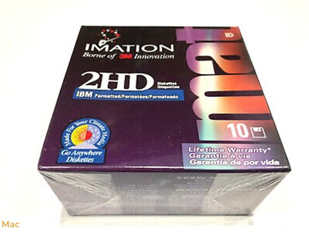 Disquettes HD 1.44Mb IMATION informatique supports disquettes hd 1 44mb imation