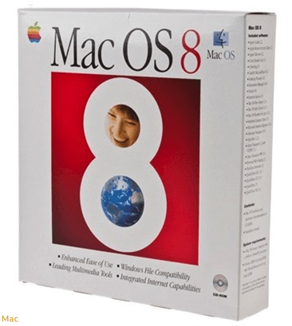 informatique supports mac os 8 boite