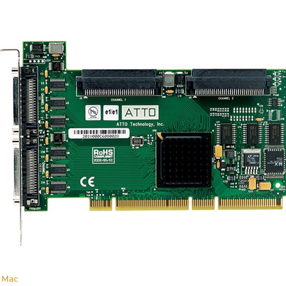 ATTO ExpressPCI UL4D Dual-channel Ultra320-to-PCI-X EPCI-UL4D-0R0 informatique composants carte fille atto expresspci ul4d dual channel ultra320 to pci x epci ul4d 0r0