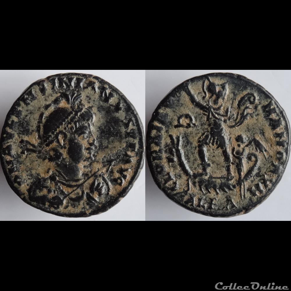 Ae2 Valentinien II - Alexandrie Cf. RIC. 6 monnaie antique romaine ae2 valentinien ii alexandrie cf ric 6