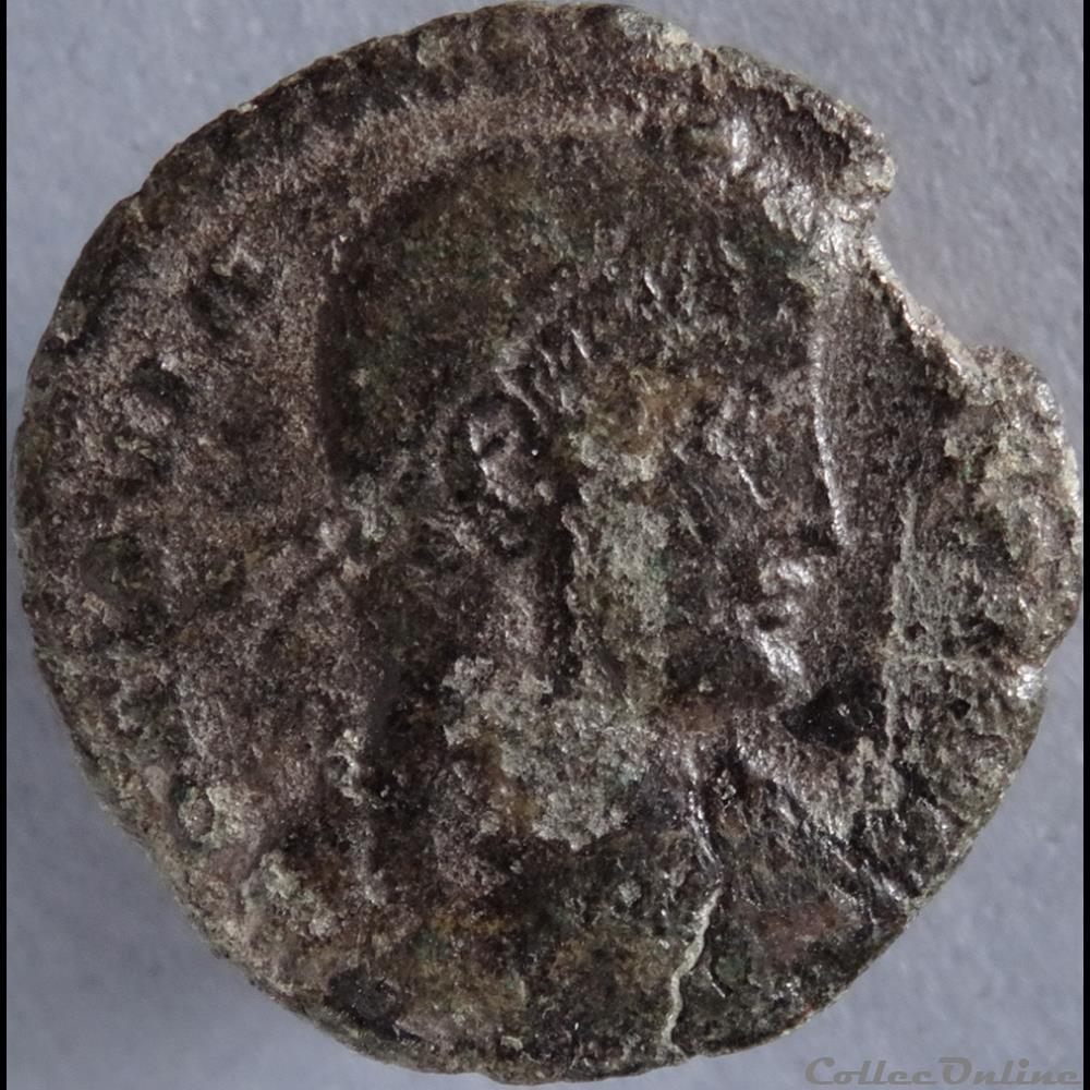 Ae3 Jovien - Lyon RIC. 241 4 monnaie antique romaine ae3 jovien lyon ric 241